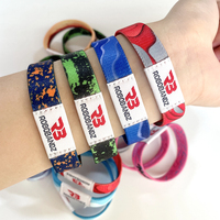 Bracelet élastique en polyester imperméable personnalisable NFC FM1108 pour 213 pour 215 Ntag216 pour concerts et événements