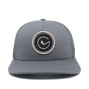 Casquette de camionneur unisexe haut de gamme bicolore personnalisée avec logo brodé en appliqué et en tissu éponge pour le golf et les activités quotidiennes en extérieur - Product Image 3