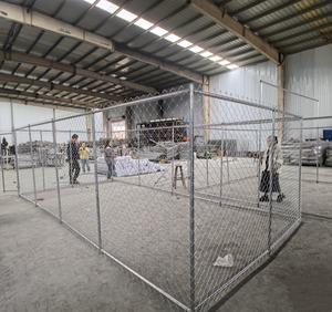 Customized Size <strong>Dog</strong> <strong>Kennel</strong> 10ft*10ft*6ft Large Chain Link Fence Galvanized <strong>Dog</strong> Cage With Roof - Product Image 2
