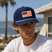 Fabricant de casquettes OEM personnalisées avec patchs en tissu et cordons, incluant casquettes de golf haute performance à 5 panneaux et casquettes de baseball avec patchs en caoutchouc et cordons