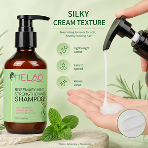 OEM Strengthening Hair Peppermint Rosemary Biotin Shampoo and Conditioner Infused Cream Anti-Frizz Fluffy Hair Hotel Home Use - Product Image 3