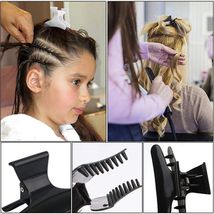 Logo personnalisé prix d'usine quotidien noir blanc SPA coiffure <span class=keywords><strong>de</strong></span> beauté barbier pince papillon en plastique <span class=keywords><strong>moins</strong></span> <span class=keywords><strong>cher</strong></span> pour la <span class=keywords><strong>coupe</strong></span> <span class=keywords><strong>de</strong></span> <span class=keywords><strong>cheveux</strong></span> - Product Image 4