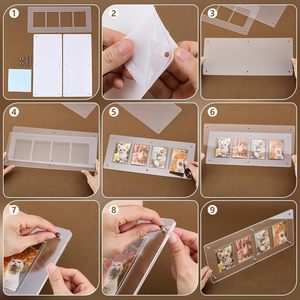 Estuche de acrílico al por mayor para tarjetas clasificadas, con cierre de botón, multifunción, para almacenamiento y exhibición de tarjetas deportivas - Product Image 2