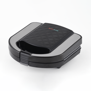 6 en 1 desmontable 2-rebanadas placa Waffle tuerca Arepa Donut Panini prensa parrilla 750W DIY tostadora sandwichera - Product Image 2