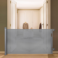Barrière de sécurité rétractable pour bébé en PVC+ABS, escaliers, portes, couloirs, barrière de sécurité en maille intérieure, barrière de sécurité rétractable pour bébé
