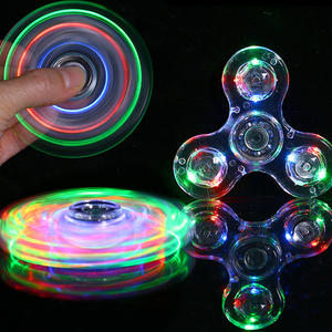 Hand Top Spinners Crystal Light EDC Luminous LED Light up Fidget Spinner Hand Spinner Finger Toy - Product Image 4