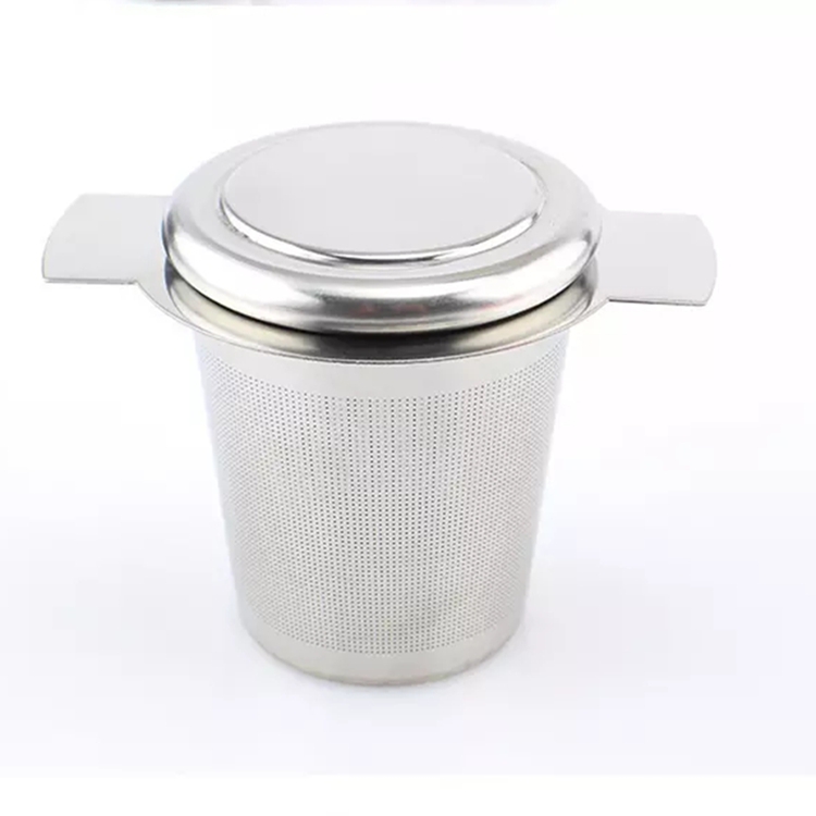 Индивидуальный Логотип двойная ручка тонкой сетки с отрывными листами ситечко для чая/фильтр/Чай Infuser из нержавеющей стали