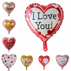 Ballons à hélium coeur d'amour rouge 18 pouces pour décoration de fête de mariage ballon de saint-valentin - Product Image 2