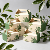 Boîte d'emballage alimentaire personnalisée en carton ondulé jetable, style léger et frais, pour poulet frit