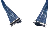 Kabel Layar LCD Kustom Kabel Display IPEX 20 30 40 Pin Kabel micro coax LVDS untuk Panel LCD