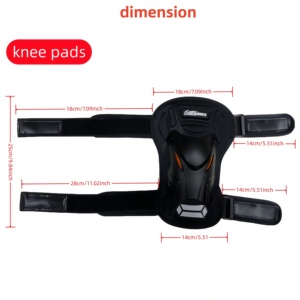 Genouillères de moto sportives professionnelles Shenmoren personnalisables, universelles, anti-chute, respirantes, fines, en PP/Nylon - Product Image 4