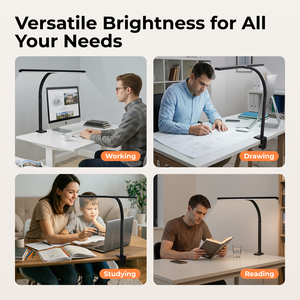 Lámpara LED de Escritorio con Clip, Negra y Blanca, Barra de Luz Sobre <span class=keywords><strong>el</strong></span> Monitor, Lámpara de Lectura Inteligente para <span class=keywords><strong>el</strong></span> Hogar y <span class=keywords><strong>el</strong></span> Estudio, Cuidado de la Vista - Product Image 5