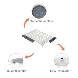 <span class=keywords><strong>Cabine</strong></span> <span class=keywords><strong>de</strong></span> <span class=keywords><strong>douche</strong></span> carrée moderne en plastique avec pommeau <span class=keywords><strong>de</strong></span> <span class=keywords><strong>douche</strong></span> pluie, bec <span class=keywords><strong>de</strong></span> <span class=keywords><strong>robinet</strong></span> <span class=keywords><strong>de</strong></span> salle <span class=keywords><strong>de</strong></span> bain simple chromé, haute pression, économie d'eau pour salle <span class=keywords><strong>de</strong></span> bain - Product Image 2