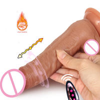 Realistischer Stoß-Dildo Vibrator 7,87 Zoll Vibrierende Dildos mit Heizfunktion für Anale und Klitorale G-Punkt-Stimulation Erotikspielzeug für Frauen