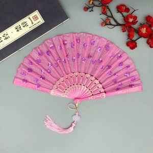Personalized Black <b>Large</b> Wooden Folding Hand <b>Fan</b> Custom Printed Bamboo for Business Gifts Home Decoration New Year Festivities - Product Image 2