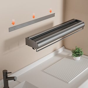 Faltbarer Wandt rockner Kleiderbügel Wäsche ständer Netz Kleiderbügel Wäsche trockner mit Haken - Product Image 2