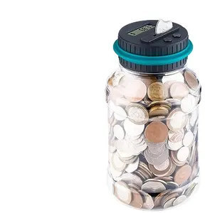 Caja de dinero electrónica con contador LCD grande <span class=keywords><strong>para</strong></span> adultos y niños, <span class=keywords><strong>hucha</strong></span> <span class=keywords><strong>para</strong></span> niños, almacenamiento digital de monedas con pantalla de mostrador - Product Image 1