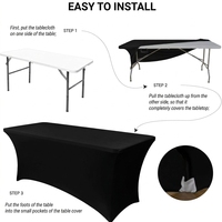 Nappes modernes anti-poussière extensibles dans quatre sens, personnalisables directement de l'usine, styles universels multiples, tailles et logos sur mesure