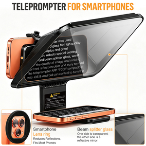 Teleprompter Lensgo Tcoi 10P para Tablet, Laptop, Smartphone, Cámara, Bluetooth, Teleprompter Portátil, Transmisión en Vivo, Grabación de Video - Product Image 6