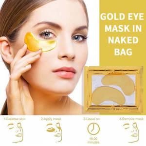 Masque pour les yeux énergisant en or 24 carats en gros, appareil de soin des yeux, traitements des yeux bouffis et des cernes, masque lissant les rides - Product Image 3