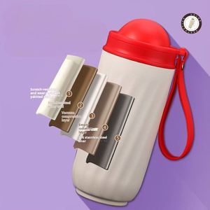 Custom Logo 300ML Stainless Steel Thermos <b>Coffee</b> Mug Pressure Reducing Ball Flavored Water <b>Bottle</b> for Camping - Product Image 3
