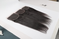 Expédition rapide usine, vente en gros, fermeture frontale en dentelle de cheveux humains vierges birmans, densité 130%, dentelle HD transparente sans colle