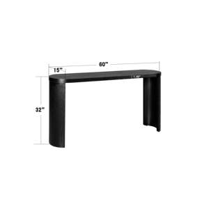 DB Luxury Top Entryway Table with 60'' Thickness Curved Legs <b>Supports</b> Inward-Facing Outward-Facing <b>Sofas</b> Installation - Product Image 6