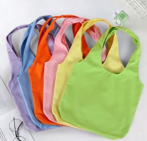 Sacs fourre-tout pliables en toile réutilisables avec poignées pour courses, marché, voyage, rangement, cadeau de Noël - Product Image 4