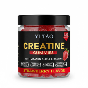 Gomitas de Creatina Sin Azúcar Directas de Fábrica, Suplemento Pre-Entrenamiento, Etiqueta Limpia, Opción Vegana para Fitness de Adultos - Product Image 1