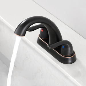 4 "centerset phòng tắm vòi Set-dầu-cọ xát đồng với pop-up cống - Product Image 3