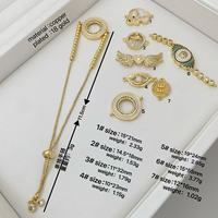 Bracelet tendance en laiton avec perles 'Ailes de cœur' plaqué or 18 carats, minimaliste, créatif, incrusté de zircon, réglable avec cordon