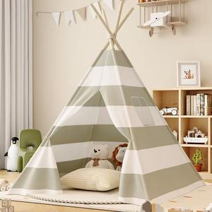 Vente en gros, cabane pop-up de luxe <span class=keywords><strong>King</strong></span> Size pour enfants, <span class=keywords><strong>tente</strong></span> tipi, maison <span class=keywords><strong>jouet</strong></span> gonflable en polyester - Product Image 5