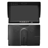 SeemeTech 7 İnç Siyah Su Geçirmez Taşınabilir Araç LCD Monitörü IPS Ekran 1024x600 Çözünürlük VGA AV/Havacılık Başlık Bağlantıları
