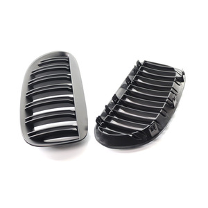 Rejilla de entrada de aire del parachoques delantero BMW E63, negro mate, plástico ABS, 2003-2010 - Product Image 3