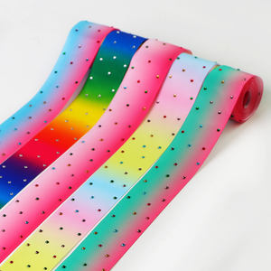 Ruban de diamant imprimé strass 38mm sur mesure pour nœuds de cheveux - Product Image 1