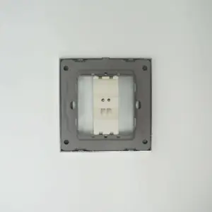 V7 Range 1 Gang Telephone Socket White Color Silver Electroplated Ring PC Plate 86 Plate
