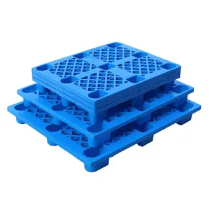 Single Faced Hdpe 1200*800 Mm Logistic 9 Feet Grid Plastic Pallet
