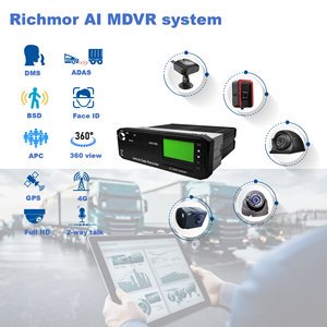 최고의 GPS WIFI <span class=keywords><strong>3G</strong></span> 4G 옵션 8채널 AHD 1080P 차량용 모바일 <span class=keywords><strong>DVR</strong></span> ADAS DSM BSD 키트 버스 트럭 차량 관리 AI MDVR 블랙박스 - Product Image 1