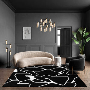 <span class=keywords><strong>Tapis</strong></span> en laine moderne simple <span class=keywords><strong>de</strong></span> conception italienne originale, noir et blanc, <span class=keywords><strong>grand</strong></span> <span class=keywords><strong>tapis</strong></span> <span class=keywords><strong>de</strong></span> salon avec motif abstrait - Product Image 6