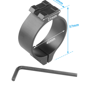 Kit de support de tube à anneau unique en alliage multi-poids, compatible avec fente d'extension supérieure de 25,4/30 mm, double verrouillage à vis, raccords de remplacement pour mod extérieur - Product Image 6