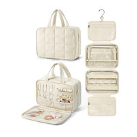Trousse de Toilette Suspendue, Sac de Douche Étanche, Sac de Rangement pour Bijoux, Trousse à Maquillage, Sac de Rangement pour Boucles d'Oreilles et Colliers, Trousse de Maquillage