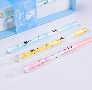2025 Unique fait à la main sablier verre Dip stylo <span class=keywords><strong>calligraphie</strong></span> stylo à encre écrire en douceur Art fournitures ensemble pour les débutants - Product Image 6
