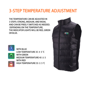 MIDIAN One Stop Functional Clothing DC or USB Output 5V 7.4V 12V <strong>Rechargeable</strong> Battery <strong>Heated</strong> Vest Thermal <strong>Gilet</strong> - Product Image 3