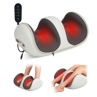 Masseur électrique pour les pieds avec chaleur, télécommande, rouleaux de pétrissage Shiatsu pour la relaxation des muscles des pieds et des jambes, soulagement de la douleur, utilisation à domicile