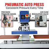 Presse à chaud automatique pneumatique Baiyin Factory 40x60cm (16''x24'') à double station et plateau coulissant pour T-shirts