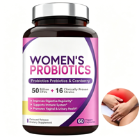 Prix de gros usine : Complément alimentaire pour femmes – Capsules de probiotiques et prébiotiques avec canneberge pour le soutien de la santé féminine