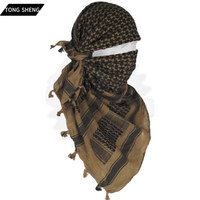 Fabricant 2026 100% coton Shemagh Keffiyeh Désert Respirant Design personnalisé Hommes Écharpe arabe Shemagh