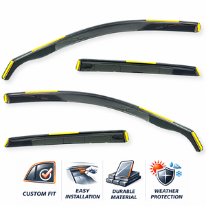 Déflecteurs de fenêtre latérale pare-pluie pour Toyota Cruiser 2019-2020 accessoires auto - Product Image 3