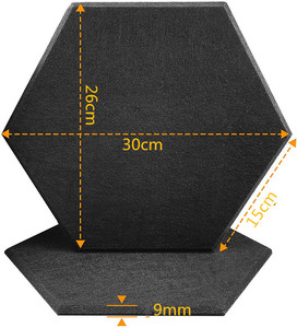 Panneau Acoustique Moderne en Fibre de Polyester Écologique pour Décoration Murale, Isolation Sonore Hexagonale pour Enregistrement - Product Image 2