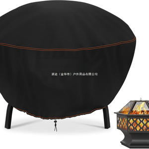 Housse de protection pour foyer extérieur Tracing Fire Pit Cover 93cm, en tissu Oxford imperméable, avec fermeture à cordon - Product Image 4